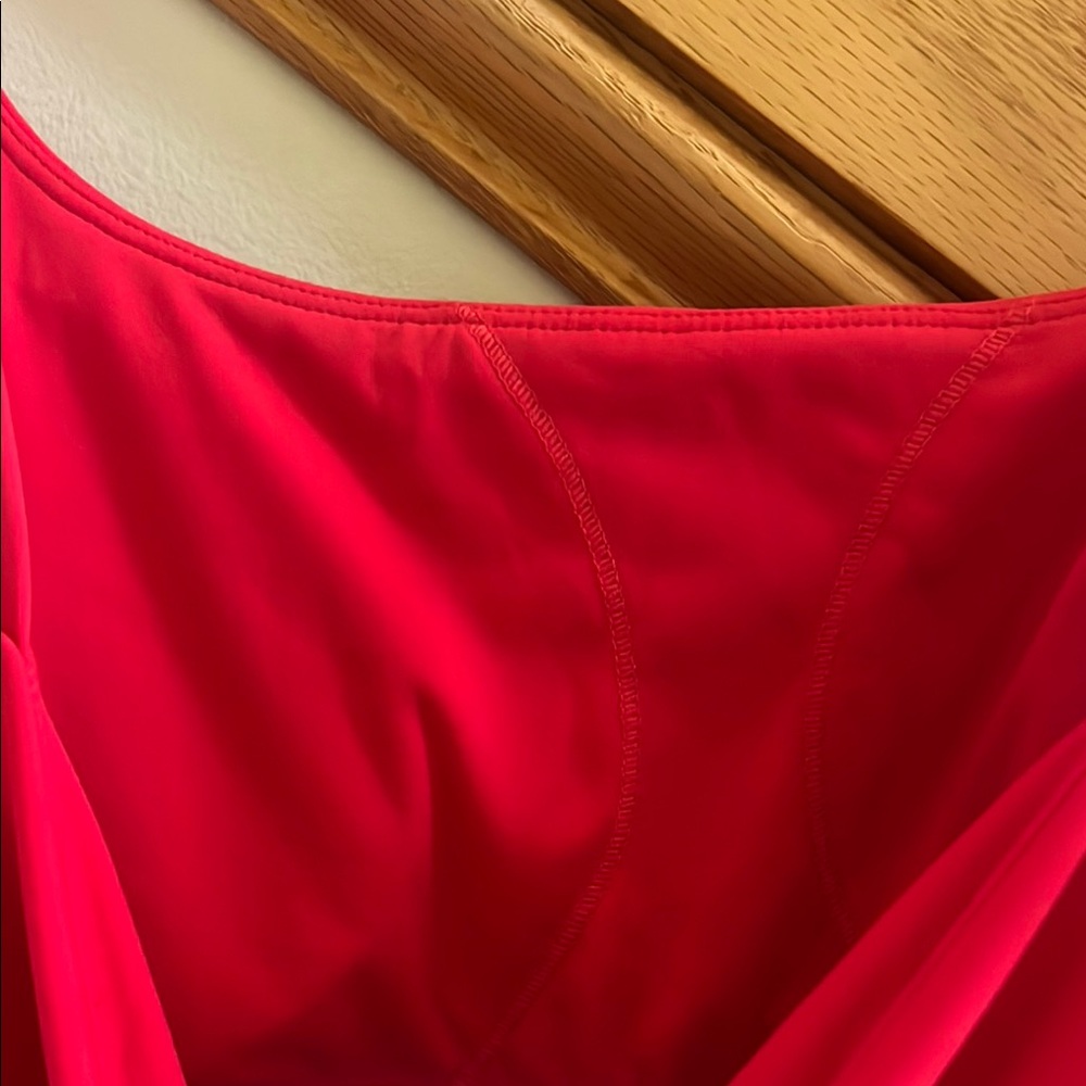 Halara Play It My Way Vibrant Red Sleeveless Dress Size Medium New With Tag - Picture 6 of 8